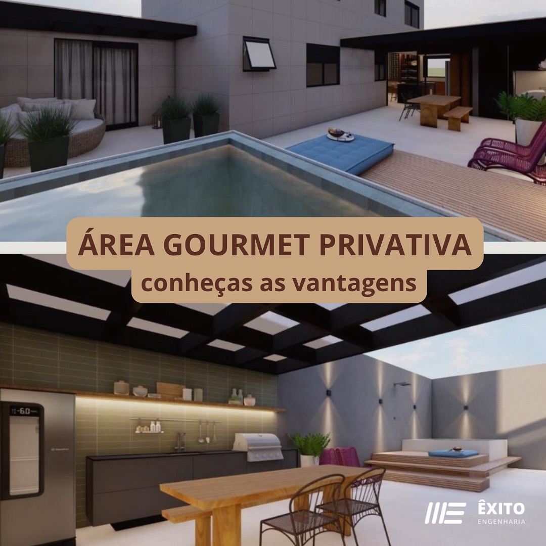 Empreendimento da Êxito com área gourmet privativa e piscina