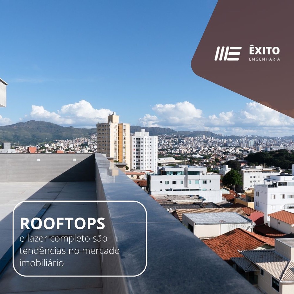 Vista de obra da Êxito Engenharia em Belo Horizonte